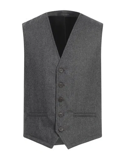 Messagerie Patrizio Piscaglia Man Tailored Vest Grey Size 40 Wool, Polyester