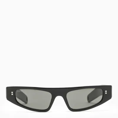 Gucci Black Rectangular Sunglasses