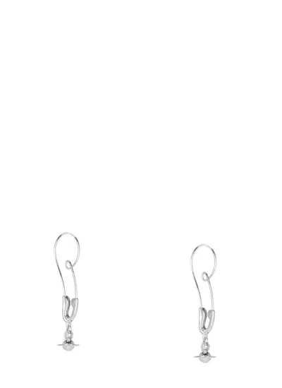 Vivienne Westwood Large Maxima Earrings Silver Women