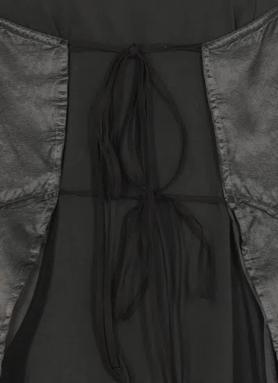 Mm6 Maison Margiela Mm6 By Maison Margiela Flared Hem Cotton Dress In Black