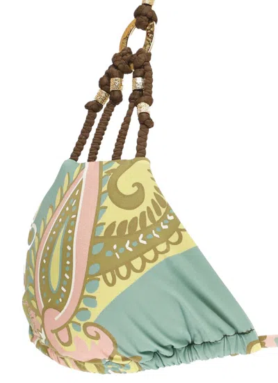 Miss Bikini Bikini With Golden Details In Green