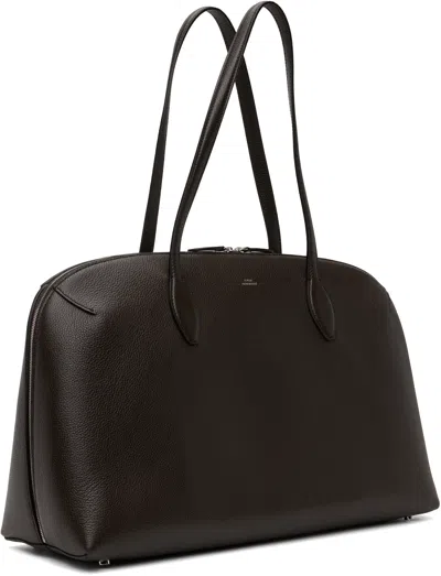 Totême Leather Handbag With Engraved Logo On The Front