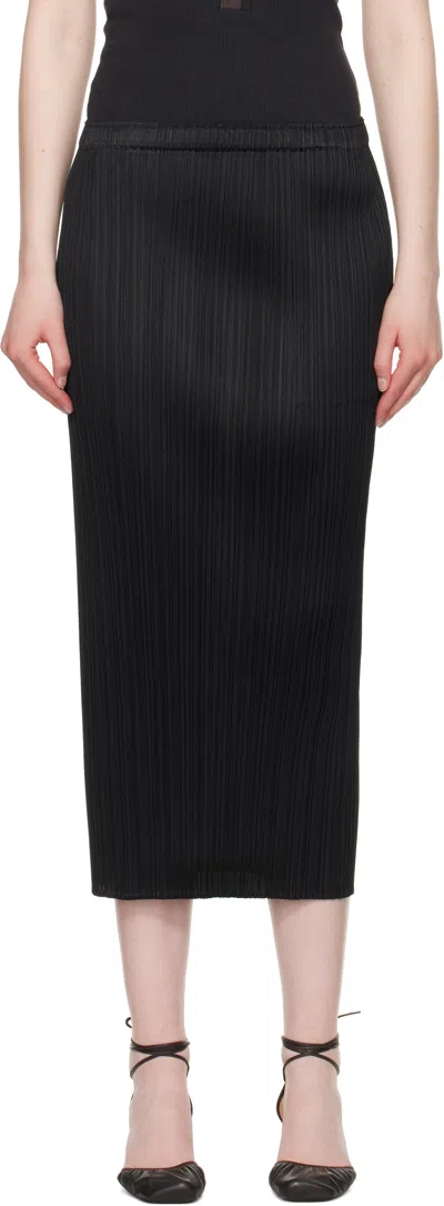 Issey Miyake Midi Skirt Featuring Pleated Design