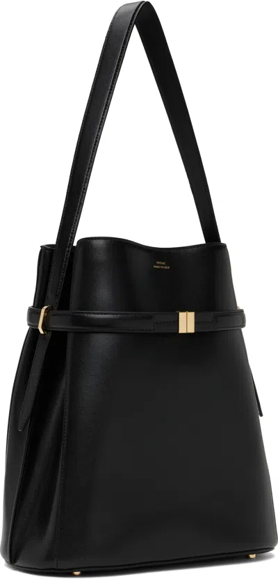 Totême Women Black 'belted' Bucket Bag, Onesize Luxury Bucket Bags For Women Darveys
