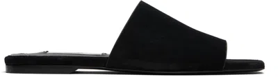 Totême Toteme Women Satin Bandeau Slides In Black
