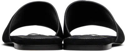 Totême Toteme Women Satin Bandeau Slides In Black