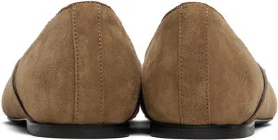 Totême Suede Everyday Ballet Flats In Neutral