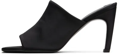 Totême Sculpted Heel Suede Mules With Toe Strap In Animal Print