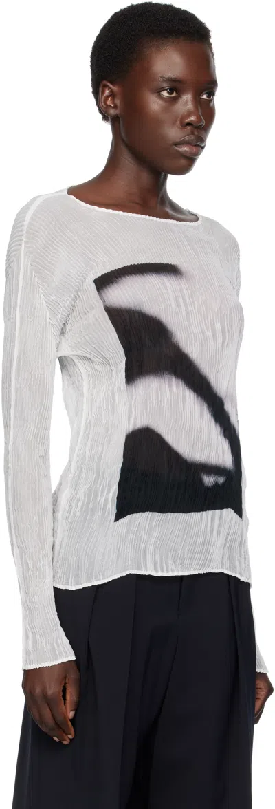 Issey Miyake May Shadow Study Chiffon Twist T-shirt