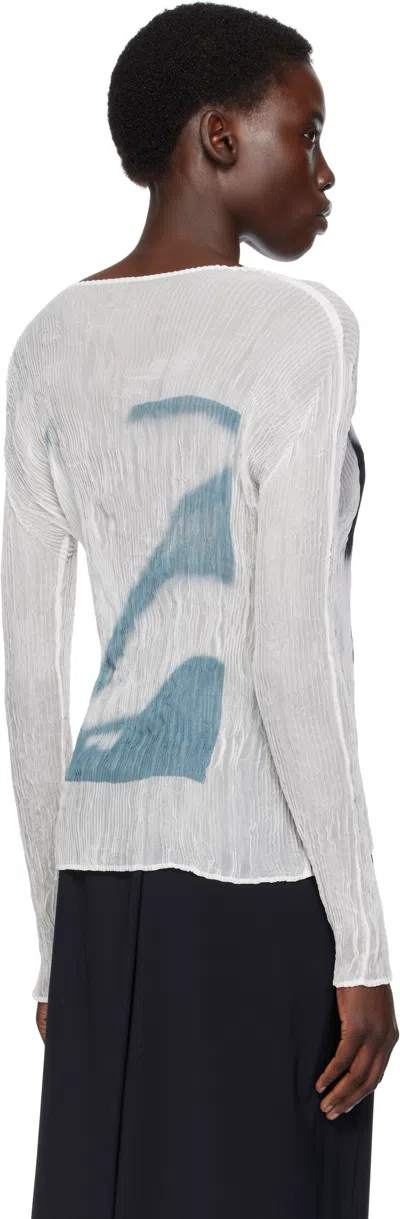 Issey Miyake May Shadow Study Chiffon Twist T-shirt