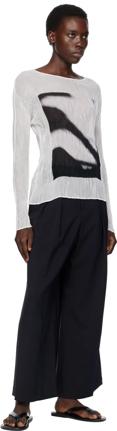 Issey Miyake May Shadow Study Chiffon Twist T-shirt