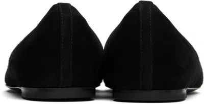 Totême 10mm Minimalist Velvet Ballerina Flats
