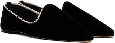 Totême Toteme Velvet Ballerinas In Black
