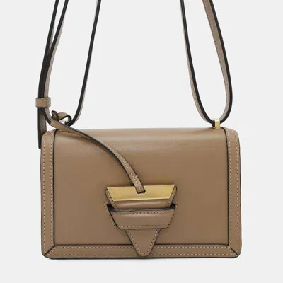 Pre-owned Loewe Beige Leather Barcelona Mini Shoulder Bag