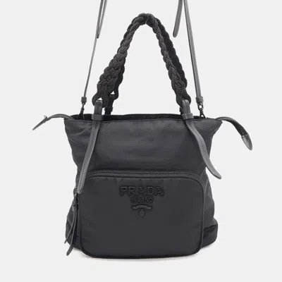 Pre-owned Prada Black Nylon Shoulder Bag