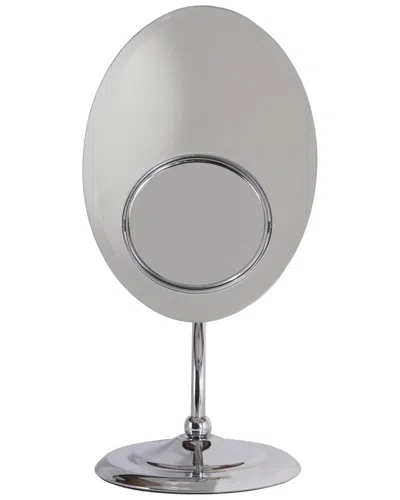 Zadro Oval Tri-optics Pedestal Vanity Mirror With Triple