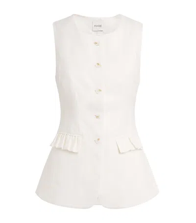 Posse Inactive Coo China Style Matilda Gilet In White