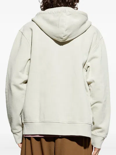 Samsoe & Samsoe Zip-up Hooded Sweatshirt In Neutral