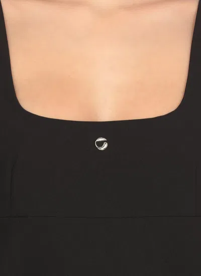 Coperni Dress With Logo In Black