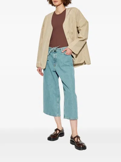 Samsoe & Samsoe Saharper Wide-leg Jeans In Blue