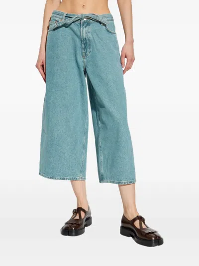 Samsoe & Samsoe Saharper Wide-leg Jeans In Blue