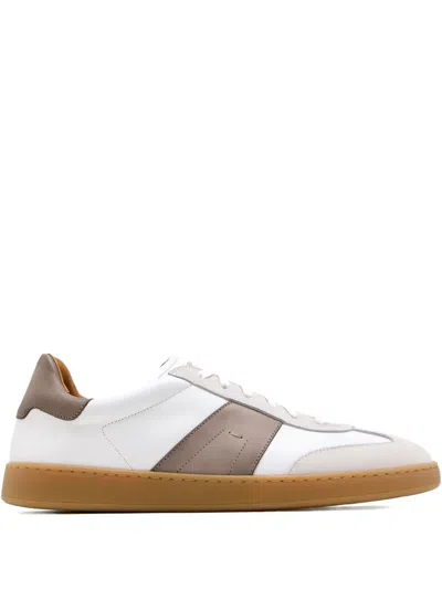 Magnanni Leather Lace-up Sneakers In White