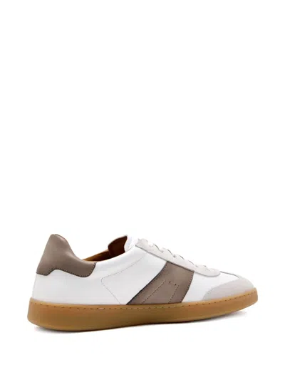Magnanni Leather Lace-up Sneakers In White