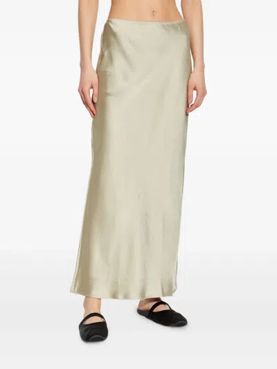 Samsoe & Samsoe Saagneta High-waisted Skirt In Gold
