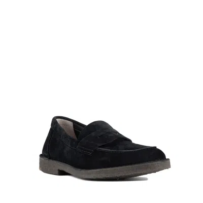 Astorflex Sadelflex Blue Suede Moccasin In Multi
