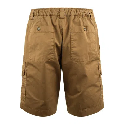 Altea Cotton Cargo Bermuda Shorts In Brown