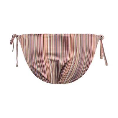 Paul Smith 'signature Stripes' Patterned Bikini In Multi