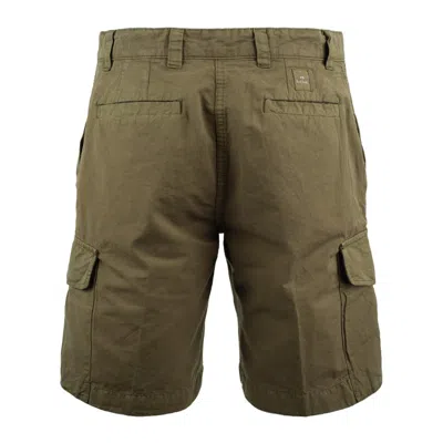 Paul Smith Khaki Cotton-linen Blend Bermuda Shorts In Green