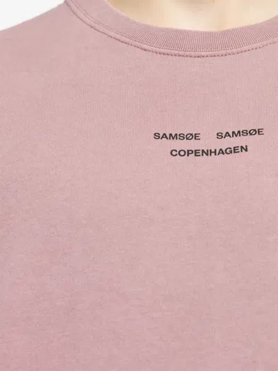 Samsoe & Samsoe Samarcus T-shirt In Pink