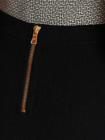 Balmain Women High Waist Buttoned Mini Skirt