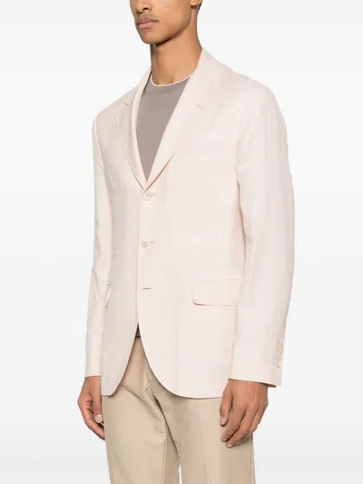 Brunello Cucinelli Light Pink Single-breasted Blazer