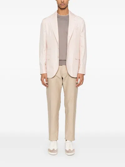 Brunello Cucinelli Light Pink Single-breasted Blazer
