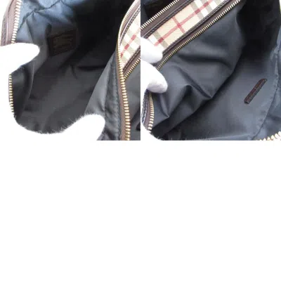 Pre-owned Burberry Beige Multi-color Pvc Leather Clutch Bag ()