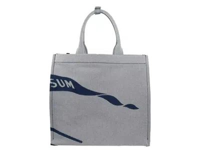 Burberry Navy Ekd Canvas Tote Bag With Coin Women's Pouch