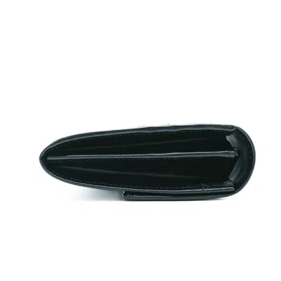 Pre-owned Cartier Black Leather Long Wallet (bi-fold) ()