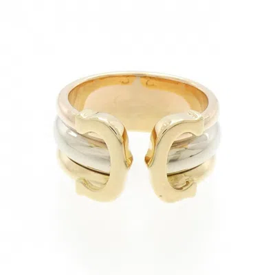Pre-owned Cartier Pink Gold White Gold Yellow Gold Pink Gold (18k) White Gold (18k) Yellow Gold (18k) Band Rin