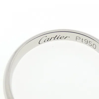 Pre-owned Cartier Platinum Platinum 950 Band Ring ()