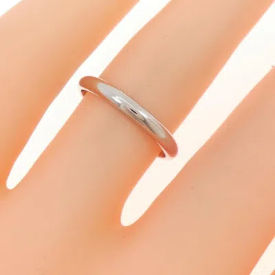 Pre-owned Cartier Platinum Platinum 950 Band Ring ()