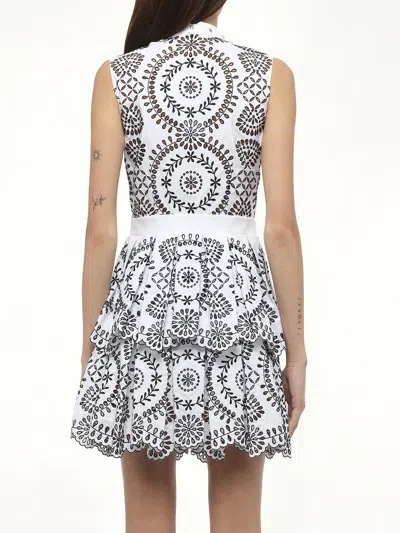 Alexander Mcqueen Women's Broderie Anglais Dress In Gray