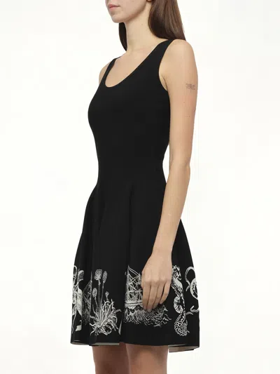 Alexander Mcqueen Women's Amq - Sleeveless Volume Mini Dress In Black