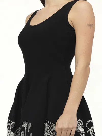 Alexander Mcqueen Women's Amq - Sleeveless Volume Mini Dress In Black