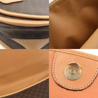 Pre-owned Celine Brown Coated Canvas Pvc Shoulder Bag ()