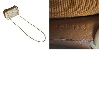 Pre-owned Celine Brown Off-white Pvc Shoulder Bag ()