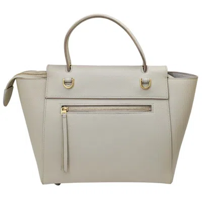 Pre-owned Celine Ivory Leather Handbag Shoulder Bag ()