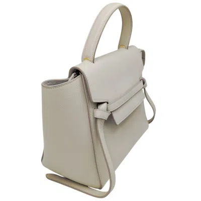 Pre-owned Celine Ivory Leather Handbag Shoulder Bag ()