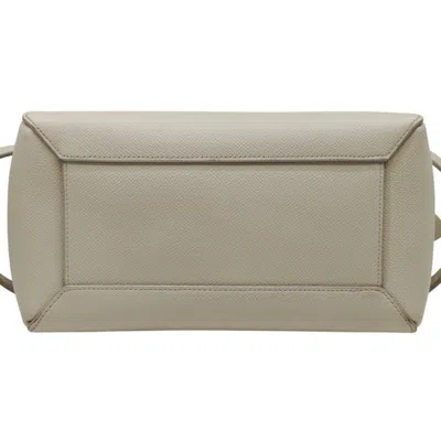 Pre-owned Celine Ivory Leather Handbag Shoulder Bag ()